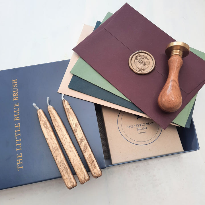 Custom 30mm Wax Stamp Gift Box - THE LITTLE BLUE BRUSH  