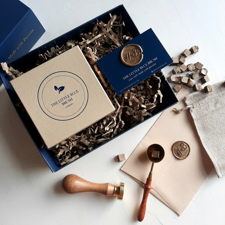 Anniversary Wax Stamp Gift Box with sealing wax beads