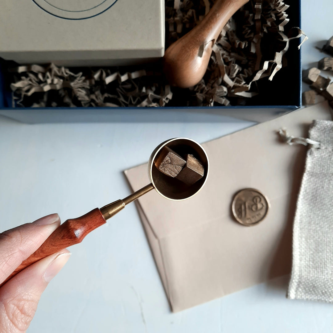 Anniversary Wax Stamp Gift Box with sealing wax beads