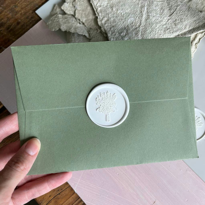 35mm Bouquet Self-Adhesive Wax Seals - Various Colours