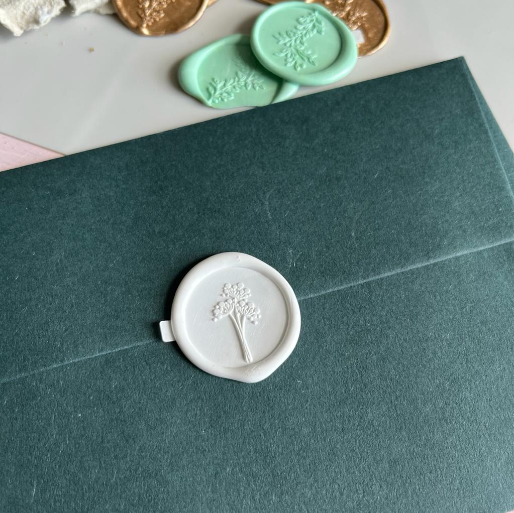 Dandelion Self-Adhesive Wax Seals - Various Colours - THE LITTLE BLUE BRUSH LONDON