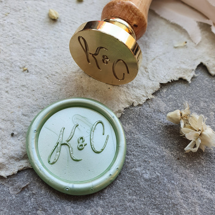 ‘Mia’ Monogram Wax Seals - THE LITTLE BLUE BRUSH  