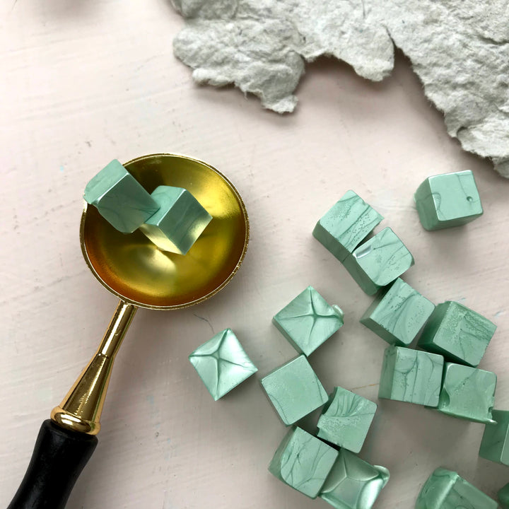 Sealing Wax Beads- Sage Green - THE LITTLE BLUE BRUSH  