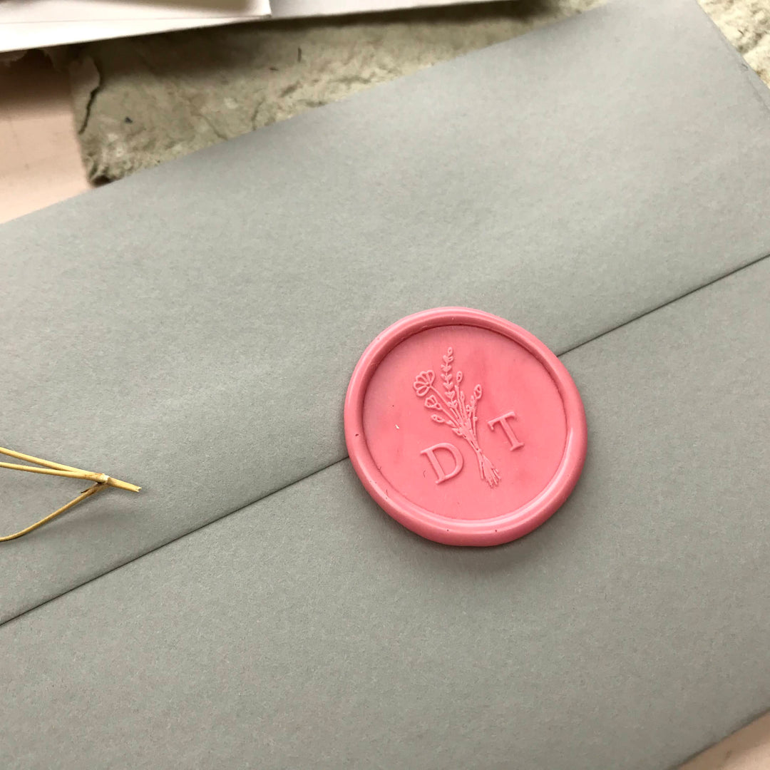 30MM  'Bouquet’ Monogram STAMP ONLY - THE LITTLE BLUE BRUSH  