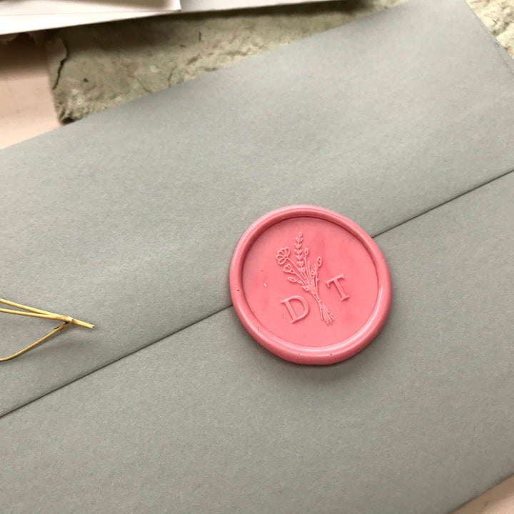 30MM  'Bouquet’ Monogram STAMP ONLY - THE LITTLE BLUE BRUSH  