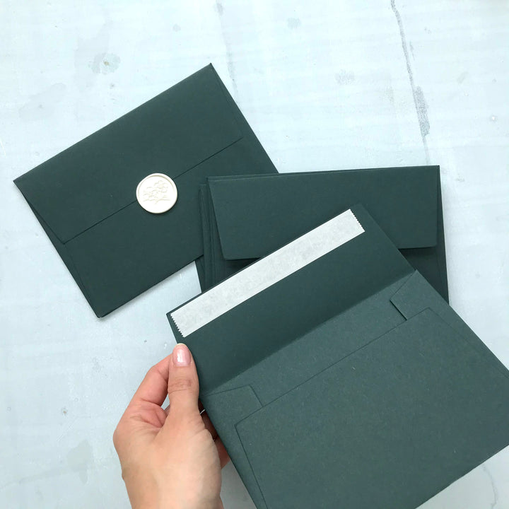 Forest Green C6 Envelope - THE LITTLE BLUE BRUSH  