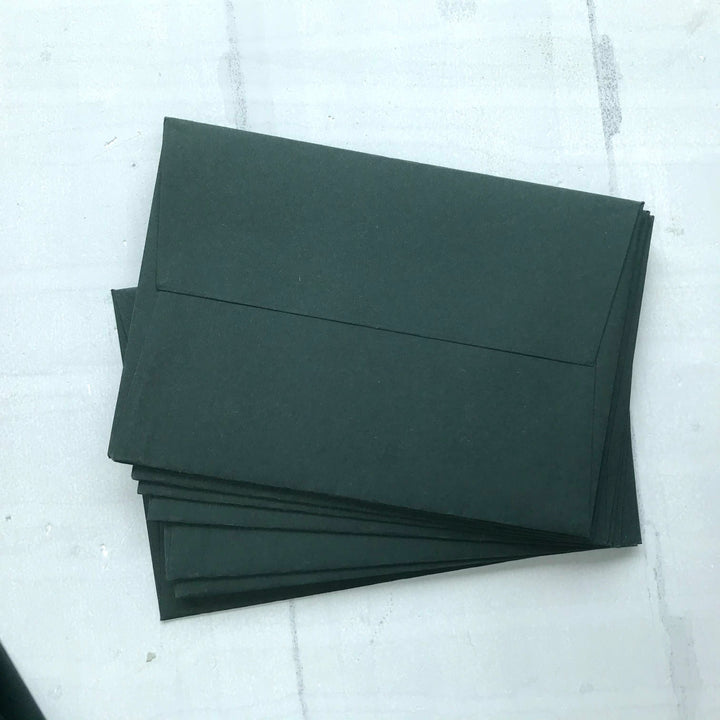 Forest Green C6 Envelope - THE LITTLE BLUE BRUSH  