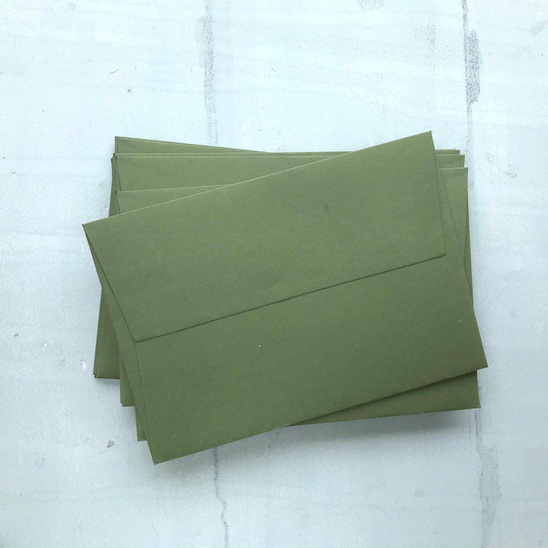 Mid Green C6 Envelope - THE LITTLE BLUE BRUSH  