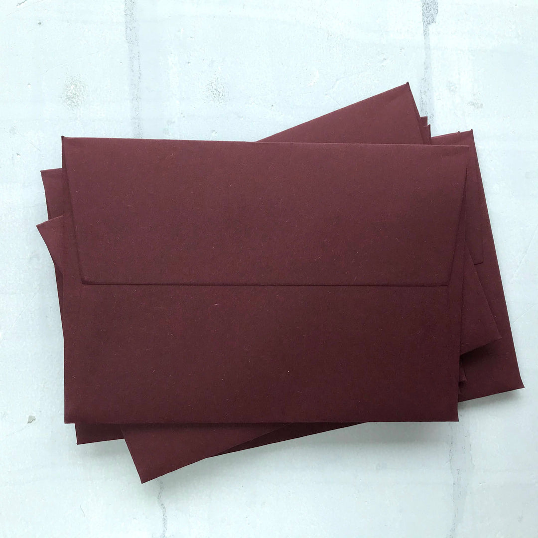 Burgundy C6 Envelope - THE LITTLE BLUE BRUSH  