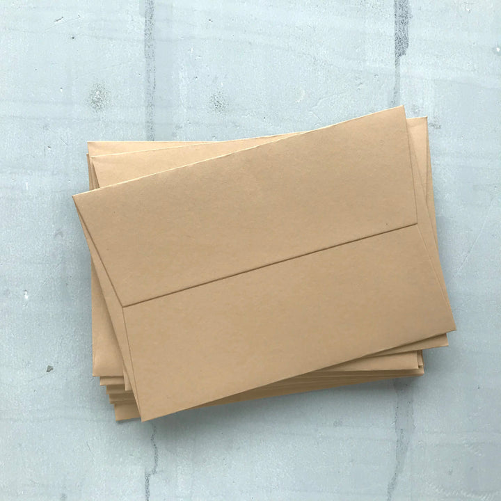 Pale Almond C6 Envelope - THE LITTLE BLUE BRUSH  