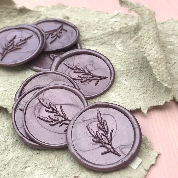 Lavender Self-Adhesive Wax Seals - Various Colours