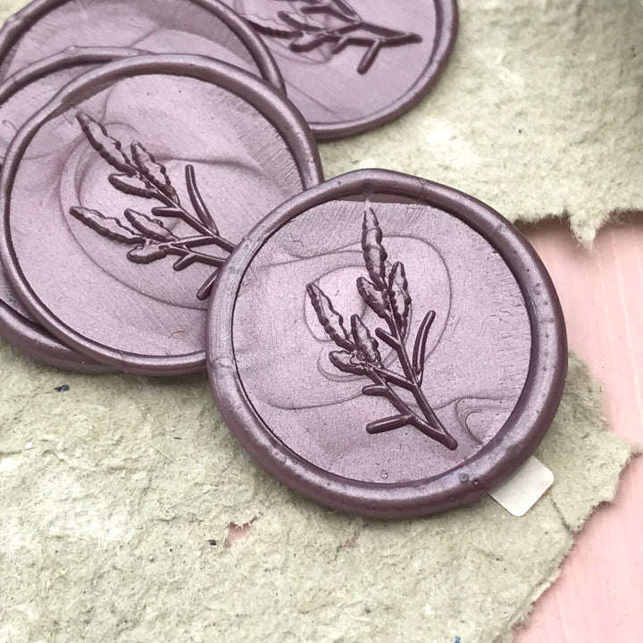 Lavender Self-Adhesive Wax Seals - Various Colours