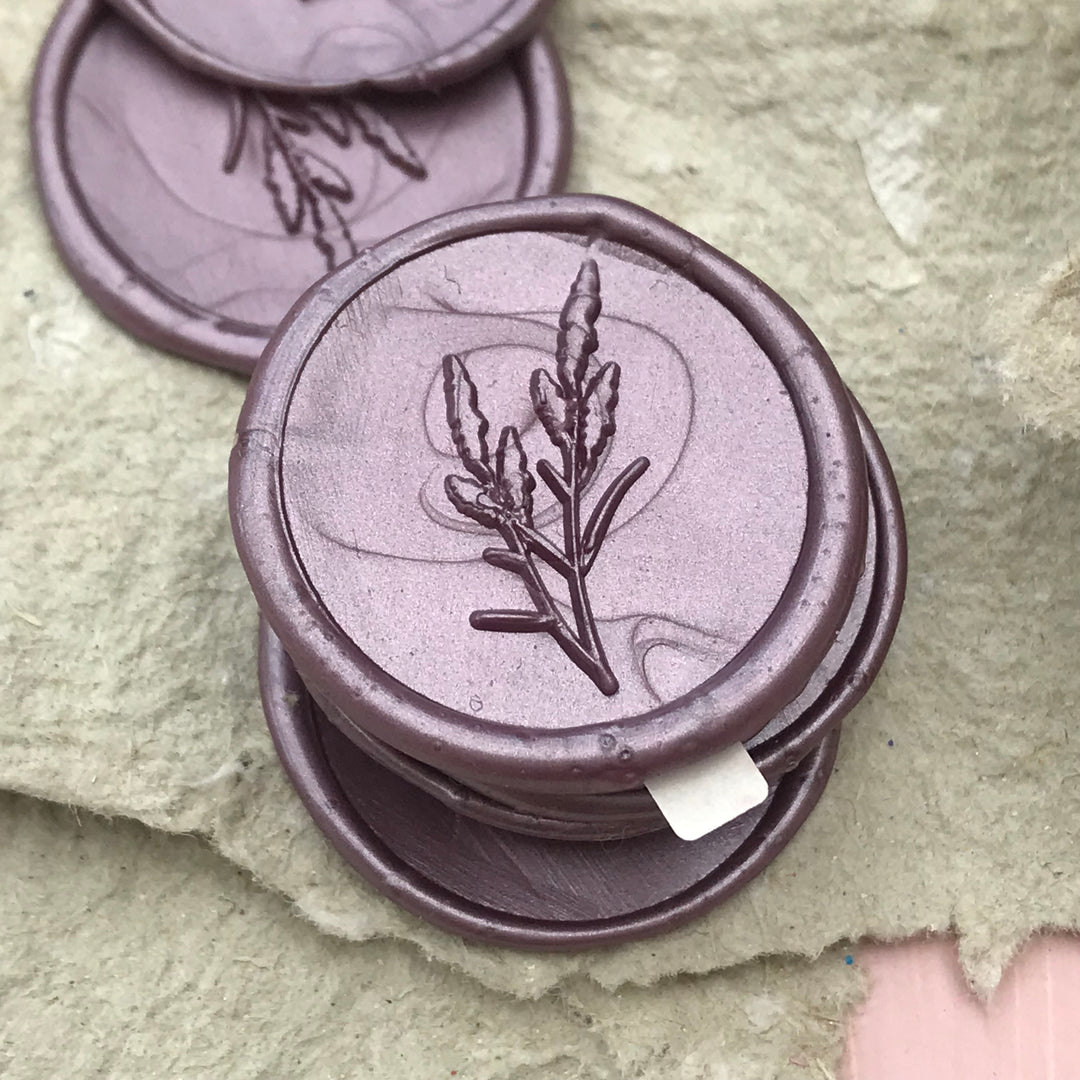 Lavender Self-Adhesive Wax Seals - Various Colours