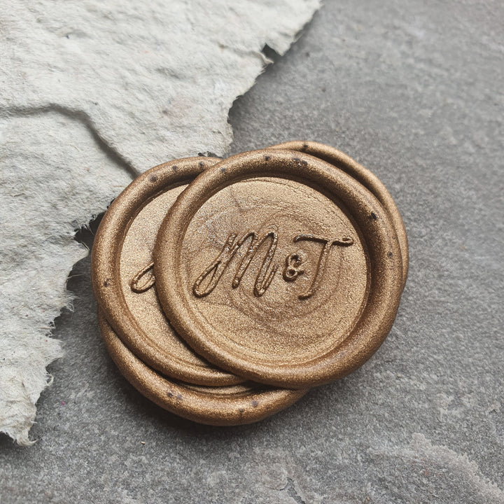 ‘Mia’ Monogram Wax Seals - THE LITTLE BLUE BRUSH  