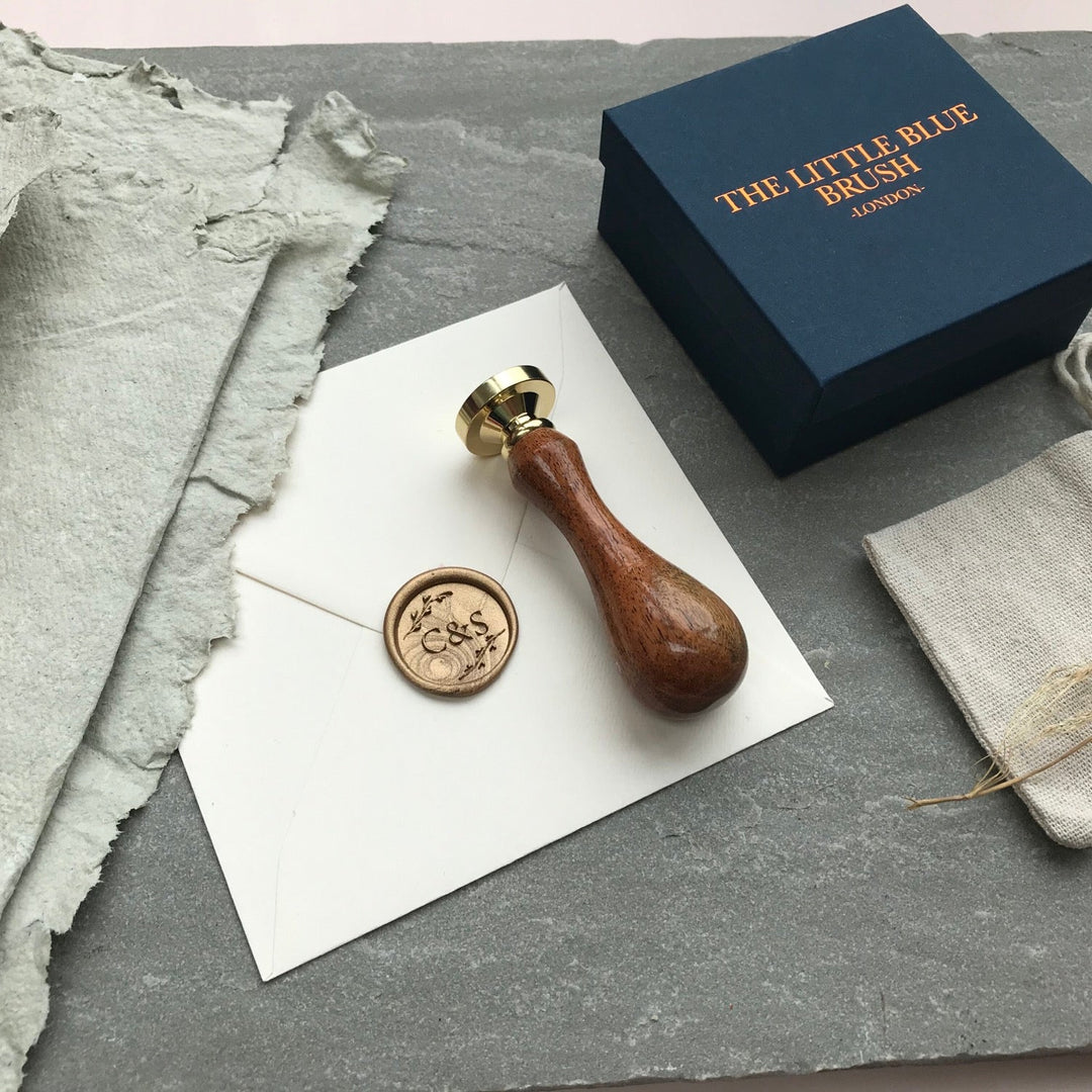 Botanical Monogram STAMP ONLY - THE LITTLE BLUE BRUSH LONDON