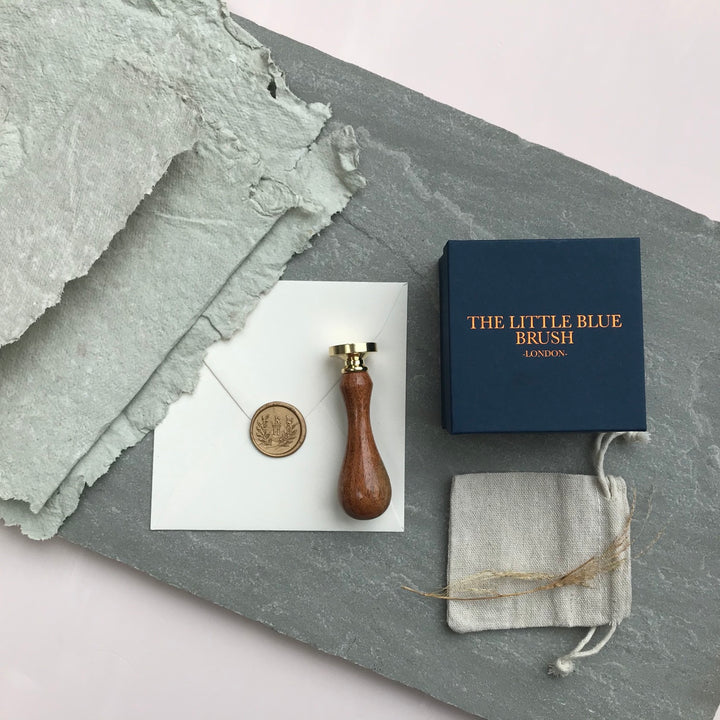Wreath Monogram STAMP ONLY - THE LITTLE BLUE BRUSH  