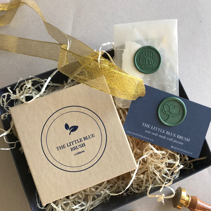 Christmas Edition- Floral Wax Stamp Gift Box with sealing wax beads