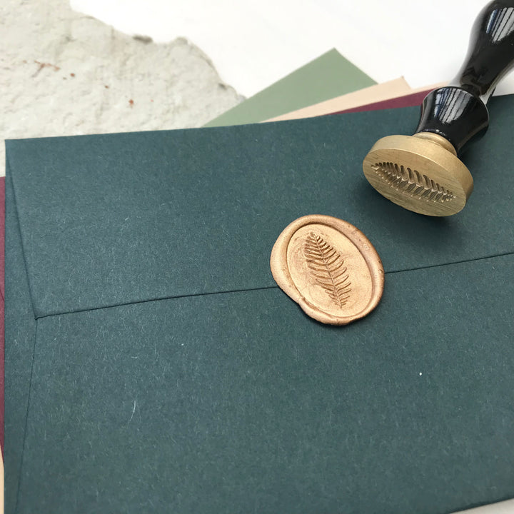 Oval Wax Stamp - THE LITTLE BLUE BRUSH  