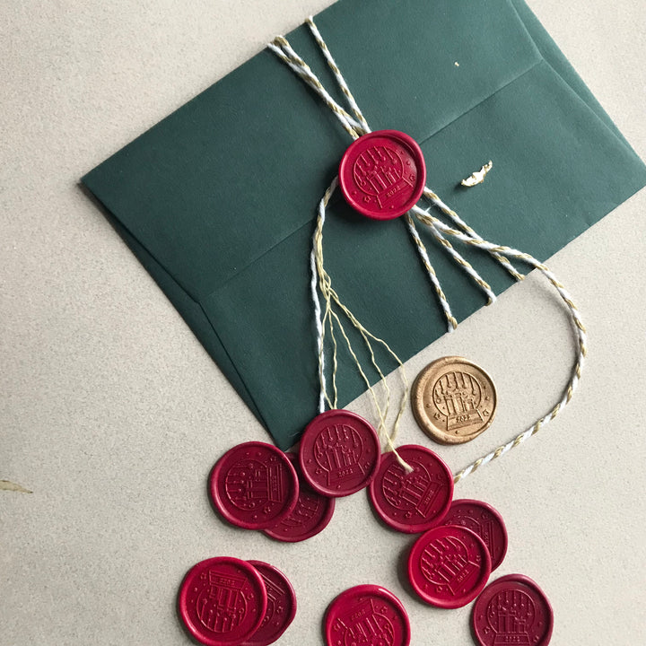 Christmas Globe Self-Adhesive Wax Seals - Various Colours